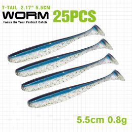 T-tail Softworm 55 75mm Fake Bait
