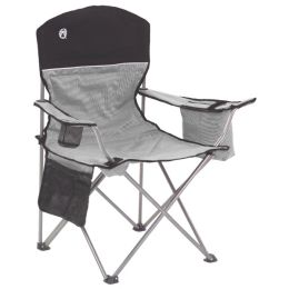 Coleman Cooler Quad Chair - Grey &amp; Black
