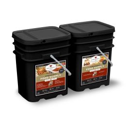 240 Serving Package - 40 lbs - Includes: 1 - 120 Serving Entree Bucket and 1 - 120 Serving Breakfast Bucket