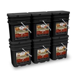 720 Serving Package - 120 lbs - Includes: 3 - 120 Serving Entree Buckets and 3 - 120 Serving Breakfast Buckets