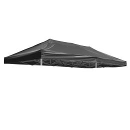 9.6*19.1ft EZ Pop Up Canopy Folding Gazebo/Black