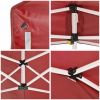 10X10ft EZ Pop Up Canopy Folding Gazebo/Red
