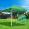 10X10ft EZ Pop Up Canopy Folding Gazebo/Green