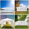 US Stock 3 x 6m Four Sides Waterproof Tent with Spiral Tubes White