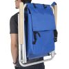 Backpack Beach Chair Folding Portable Chair Blue Solid Camping Hiking Fishing