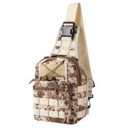 Men Outdoor Tactical Backpack (Color: Desert Digital)
