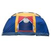 Bosonshop Outdoor 8 Person Camping Tent Easy Set Up Party Large Tent for Traveling Hiking With Portable Bag;  Blue
