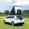 Trustmade Luxurious Triangle Aluminium Black Hard Shell Grey Rooftop Tent for Camping